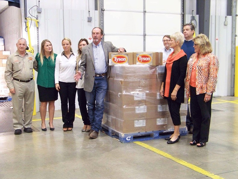Tyson Foods, Inc. donating truckload of chicken to McDonald’s Cans for Coffee food drive for OFH