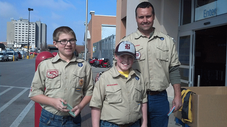 Boy Scouts are Scouting for Food at Walmart locations