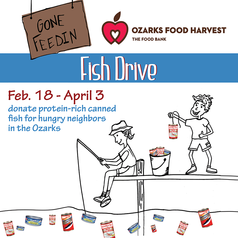 Food Bank challenges churches to “catch fish” during Lent in Fish Drive