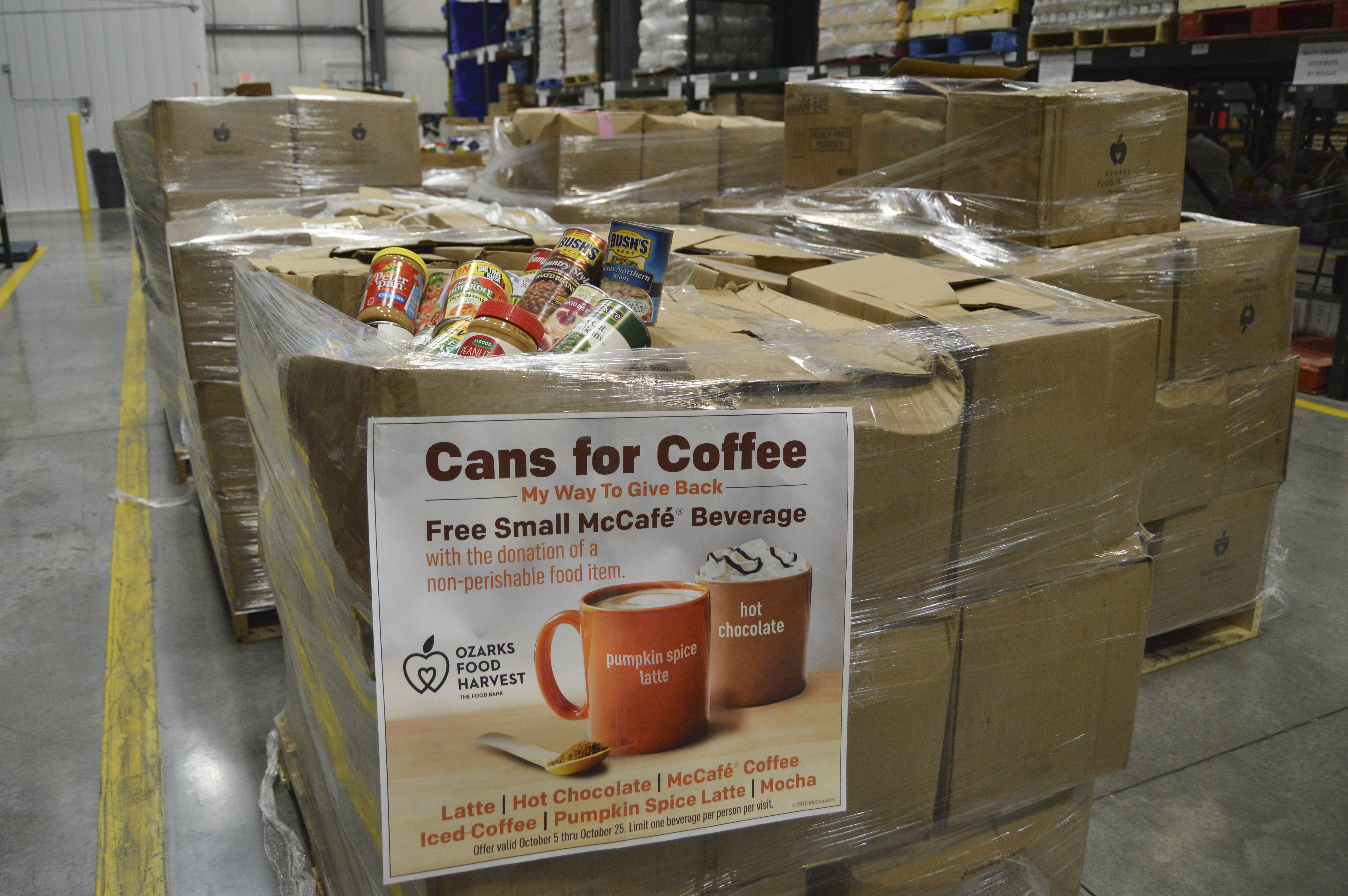 McDonald’s Cans for Coffee food drive provides thousands of meals for families in need