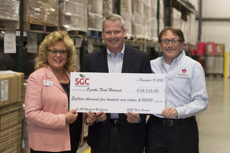 SGC Foodservice gifts $18,000 to Ozarks Food Harvest