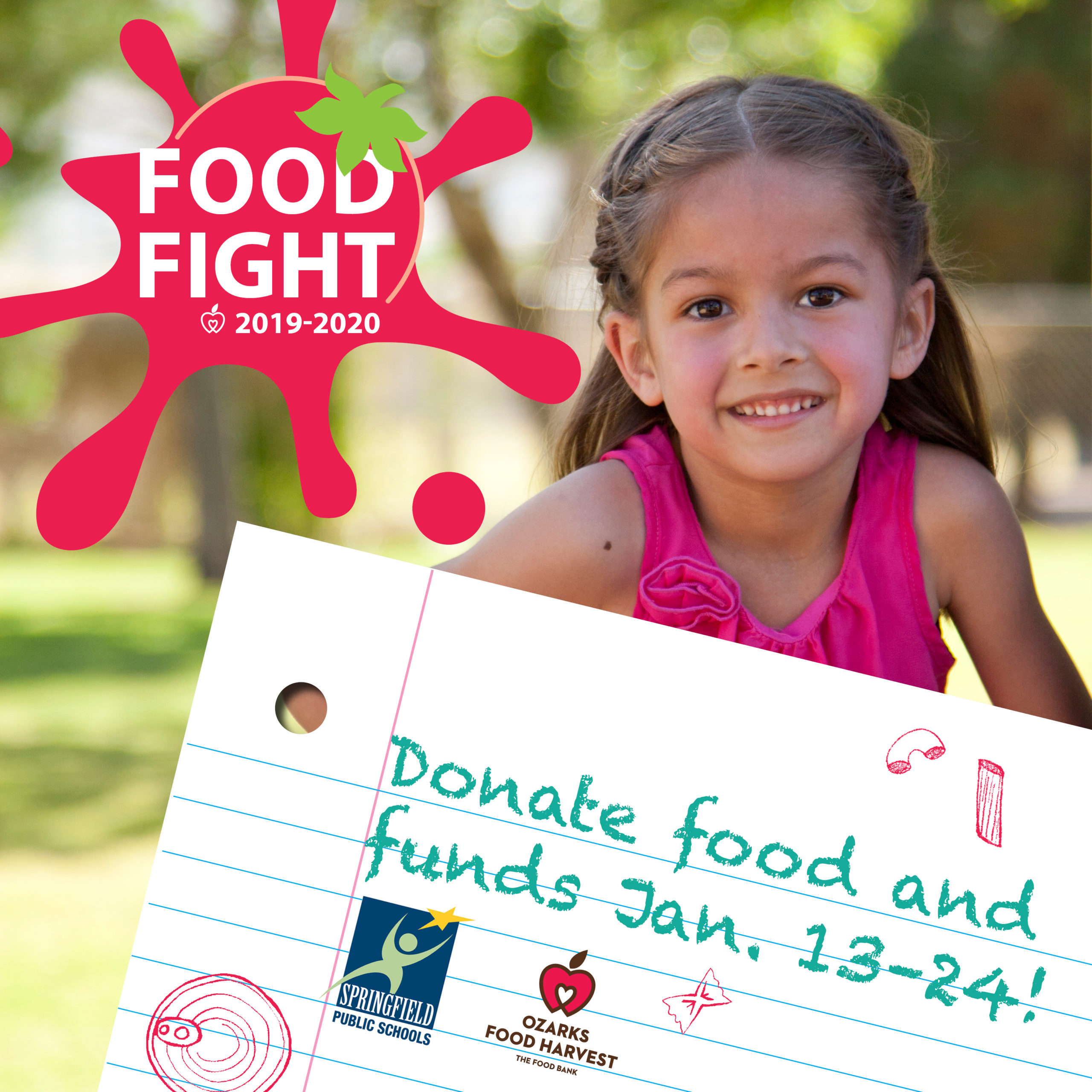 Donate food and funds during Food Fight