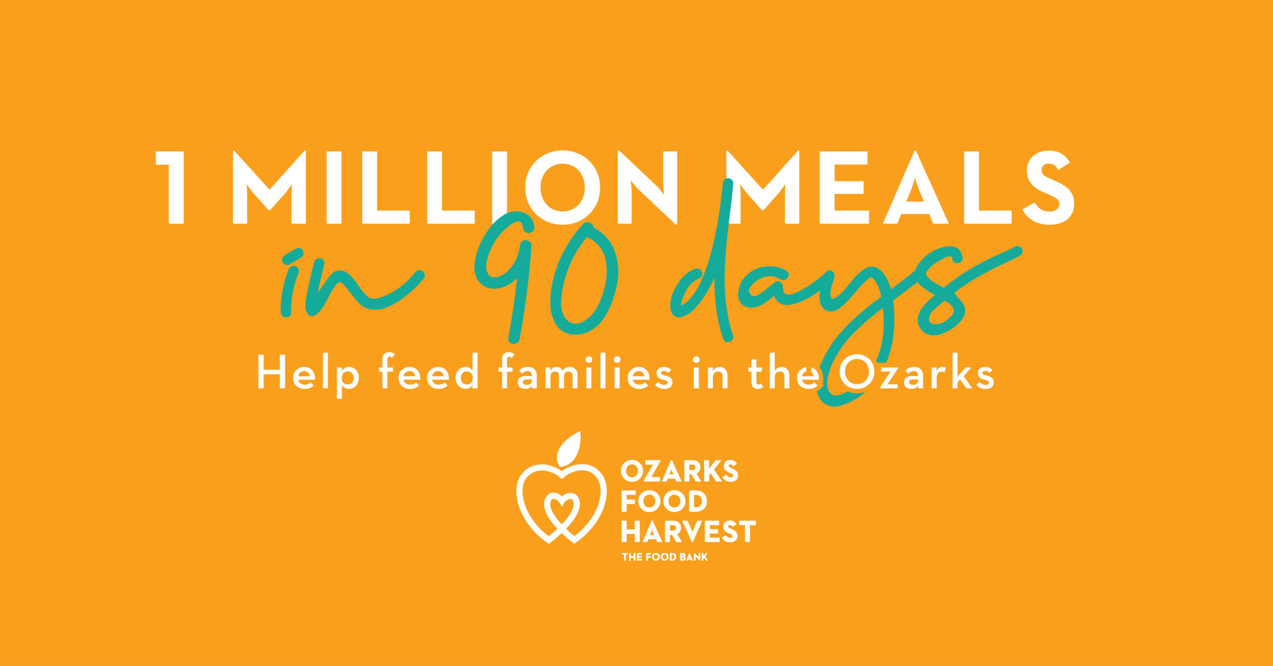 Help us raise 1 million meals in 90 days