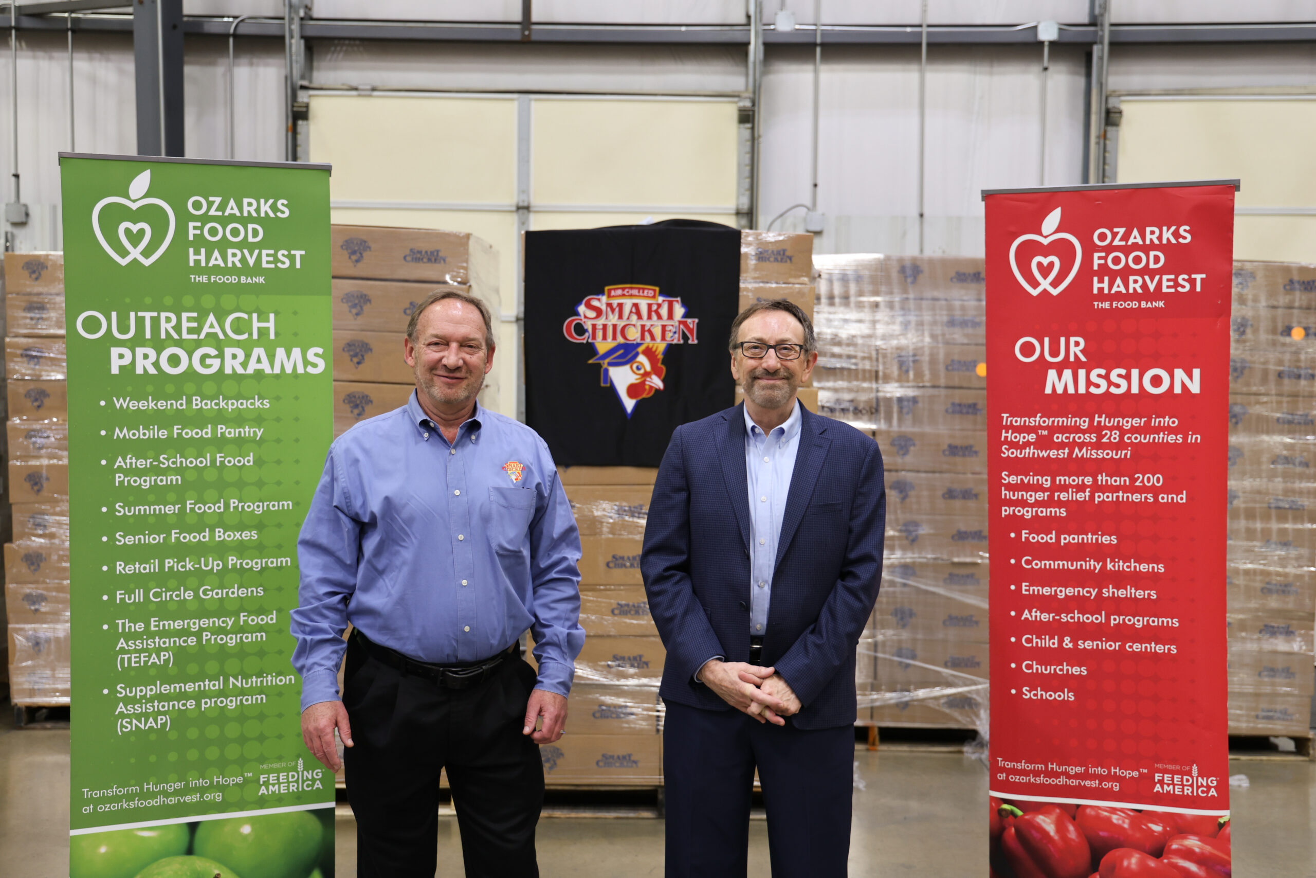 Smart Chicken donates 6,300 pounds of chicken to Ozarks Food Harvest for the holidays